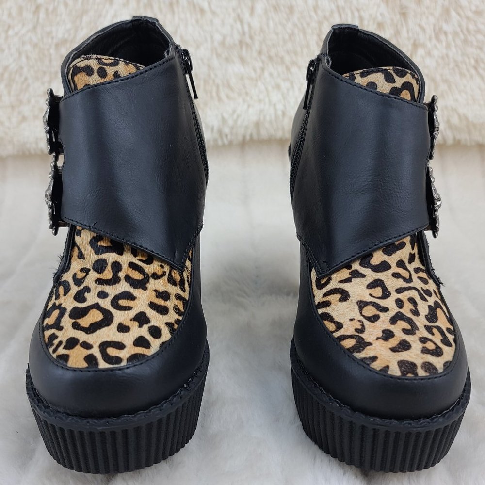 Demonia Wedge Platform Monk Creeper - Picture 8 of 8